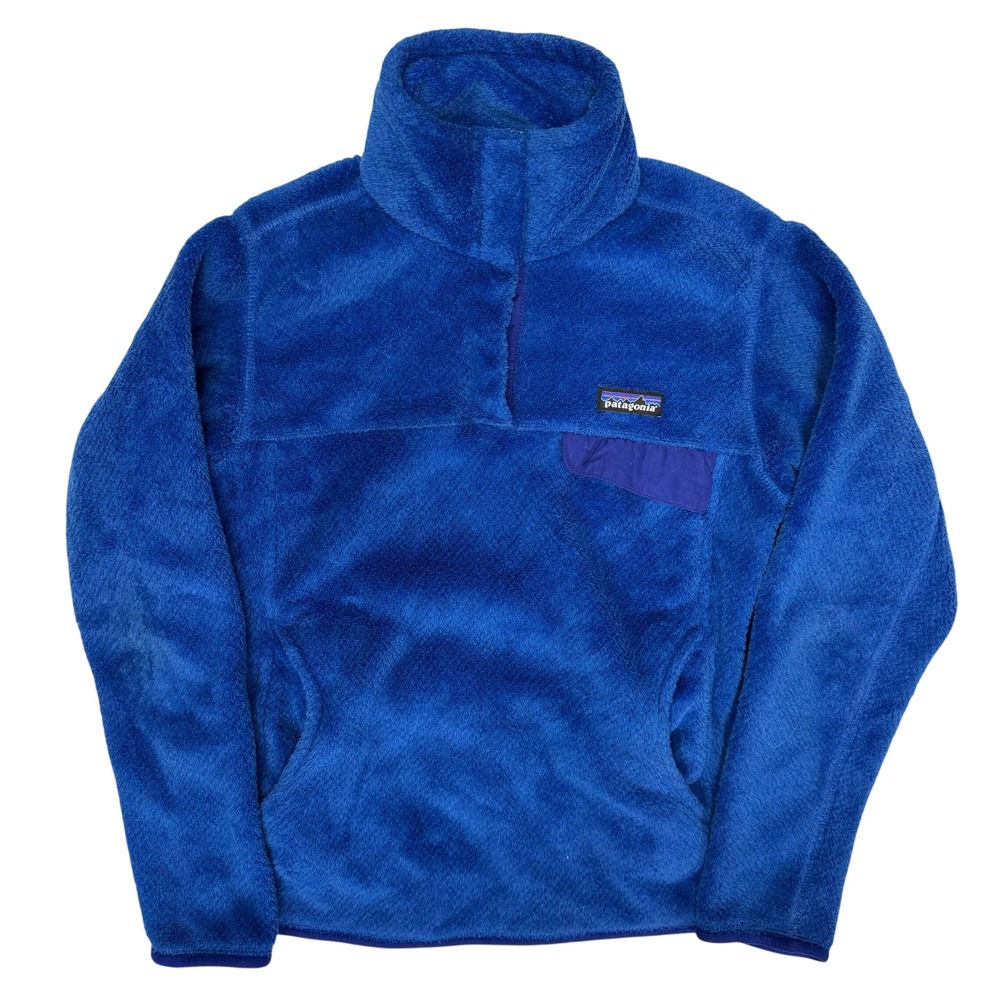 Patagonia Womens Re-Tool Snap-T Fleece Pullover Blue Size Small